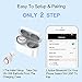 Wireless Earbuds, Soundmoov Mini True Bluetooth Earbuds Sweatproof Wireless Headphones with Mic and Charging Case Compatible with iPhone Samsung iPad and Most Android Phones(White)