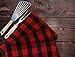Urban Villa Buffalo Checks Kitchen Towels Set of 6 - Red/Black - 20x30 Inches - 100% Cotton - Highly Absorbent - Premium Quality - Ultra Soft - Mitered Corners