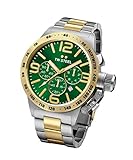 Tw Steel Cb63 Men's Canteen Chrono Two-Tone Ss Green Dial Watch