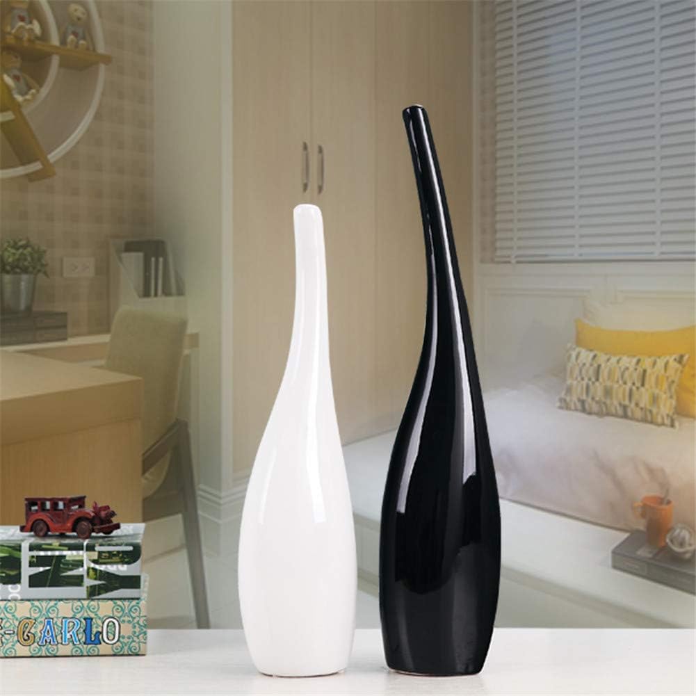 Ornaments Statues Creative Black And White Simple Ornaments Ornaments Living Room Tv Cabinet Wine Cabinet Crafts Furnishings Ceramic Art Vase Big Black Small White To The Bottle