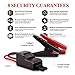 PUSHIDUN 1500 Car Jump Starter, 12V 800A 15000mAh Peak (Up to 5.0L Gas or 4.0L Diesel Engine) Portable Auto Booster,Dual USB Power Bank Battery, Smart Jumper Cables,Built-in LED Light & Compass