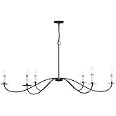 6-Light Chandelier in Matte Black