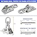 Awroutdoor Heavy Duty Swing Hangers Suspension Hooks 1000 LB Capacity, 360° Rotate Swing Hooks w/ 4 Screw for Playground Porch Yoga Seat Hammock Chair Sandbag Swing Sets Indoor Outdoor (2 Pack)