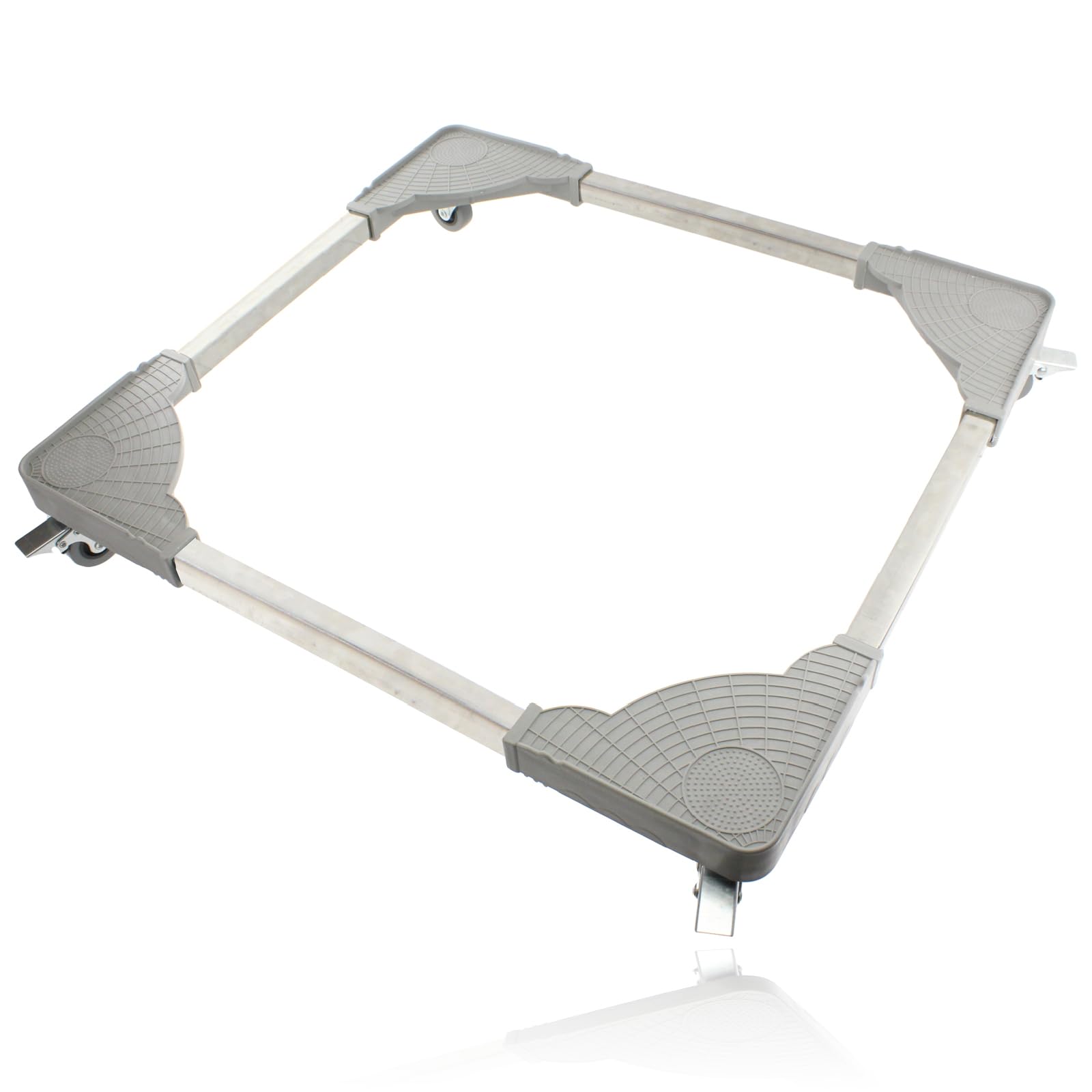 SPARES2GO Universal Appliance Wheels Adjustable Fridge Freezer Washing Machine Stand Trolley (100KG Load)