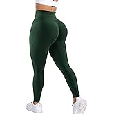 ASERAY Scrunch Butt Lifting Leggings for Women Amplify Contour Seamless Workout Gym Leggings High Waisted Yoga Pants
