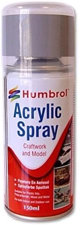 Humbrol Satin Spray Paint AD6085 No 85 Black 150ml Model Paints