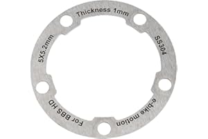 Aluminum Alloy Chainring Washer for For Bafang Electric For Bike Components, 58x58x1mm, Silver, 6g