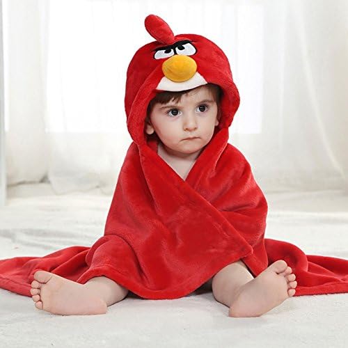 Priors™ Cartoon Hooded flannel Towels For Babies (bird)