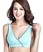CAKYE Women's Maternity Nursing Bra for Sleep and Breastfeeding 3 Pcs/Pack (Medium/36B,36C,36D, Black/Gray/Light Green)
