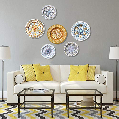 Wall Nordic Wall Decoration Collection Decorative Plate Hanging Plate Iron European Style Plate Wall Rack for Plates and Artwork