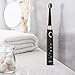 KIPOZI Sonic Electric Toothbrush with 3 Replacement Heads, 3 Brushing Modes with Build in Timer of 2 Minutes, USB Fast Charging, Rechargeable Sonic Toothbrush Waterproof, Black, KI-508(3Modes)