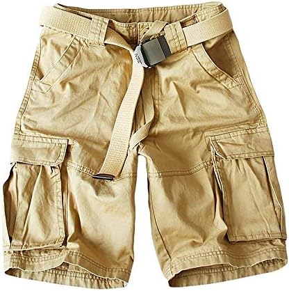 2018 New Summer Cargo Short Short Baisc Plain Pants Shorts Festive Clothing with 6 Pocket Soft Pure Cotton in Navy Khaki Without