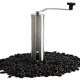 Manual Coffee Grinder | Portable Handheld Coffee Grinder with Ceramic Conical Burr Mill for the Most Consistent Grind and Precision Coffee Brewing | For Travel, French Press, Aero Press and More