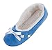 LA PLAGE Women's Cozy Soft Satin Classic Ballerina Slippers