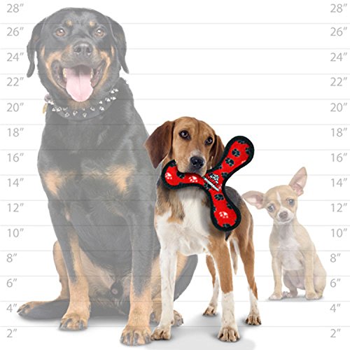 TUFFY Ultimate Boomerang, Durable Dog Toy (Junior, Red Paw) - Thumbnail 2