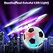 Kids Flying Ball, RC Flying Toy with Led Light up Toys Infrared Induction Helicopter Drone Parachute Boys Girls Adults Floating Novelty Gag Stress Relieve Toys Outdoors Halloween