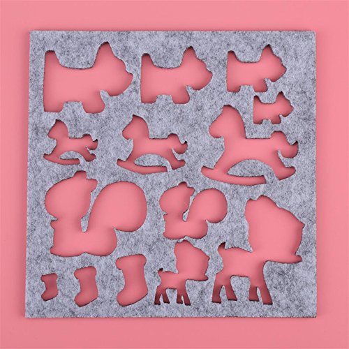 DIY Craft Stencil Applique Mold Wedding Dress Needle Felting Starter Kit Hand Embroidery Tool Sewing Accessories by Xiaolanwelc - Thumbnail 2