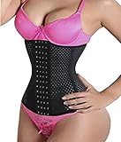 LODAY Waist Trainer, Corset Cincher Body Slimmer Shaper Tummy Control for Women Black (XL(3-5 day delivery), BLACK)
