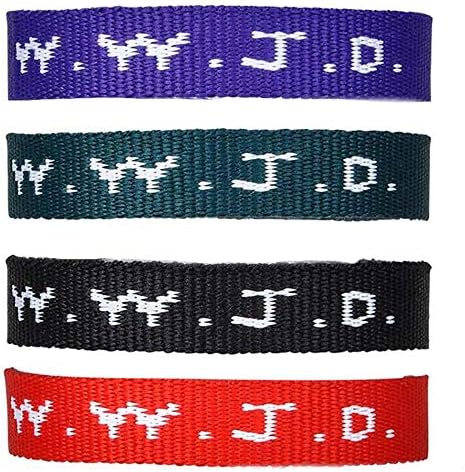 24 (2 Dozen) Wwjd Religious Bracelets Christian Wrist Bands and Church Event Fundraisers