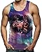 RAISEVERN Mens Funny Tank Tops 3D Print Cool Graphic Sleeveless T-shirt