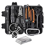 CQQKS Survival Gear Kit for Men Brother Boyfriend Dad Husband Teen Boys - Birthday Gifts Ideas for Him Who Love Camping Hiking Fishing Hunting
