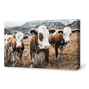 for Living Room Bedroom Home Artwork Paintings Cow