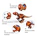 Jurassic World Dinosaur Sets,16 Dinosaur Building Blocks,2 Mini Dinos,9 Dinos Figures Accessories,By YYKMEI