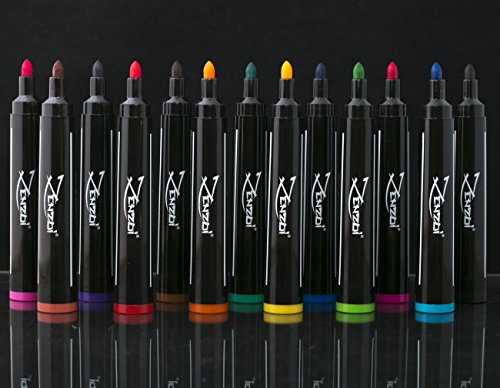 Dry Erase Markers Whiteboard Erasable Marker Pens Set - Eco Bulk Pen Pack with 13 Vivid, Fresh Colors - You Get FREE Gift (ebook)- For White Board Calendar Kids Office (Fine Tip New Edition)