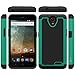 ZTE Maven 2 case, ZTE Prestige case, ZTE Sonata 3 case, CoverON [HexaGuard Series] Slim Hybrid Hard Phone Cover Case for ZTE Maven 2/ Prestige/Sonata 3 - Teal & Black