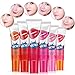 MLMSY 6Pcs Womens Easy Peel Off Long Lasting Makeup Tatto Lip Gloss Lipstick Waterproof Tear Pull Lipstick with a Matching Brush (6pcs+brush)