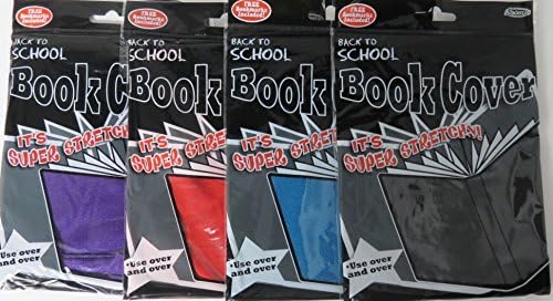 4 Pack of Stretchable Book Covers