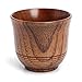 BetterM Handmade Natural Solid Wood Tea Cup Wooden for Wine Coffee Water Drinking Mug (6#)