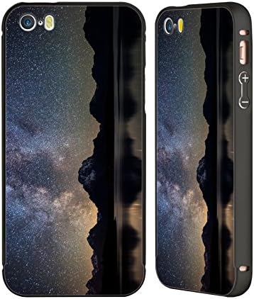 Official Darren White Milky Way Explorer Heavens Black Aluminum Bumper Slider Case for Apple iPhone 5 / 5s / SE