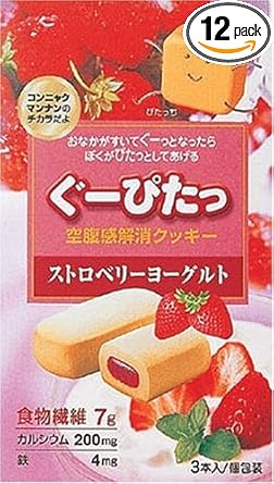 Amazon ぐーぴたっ クッキー ストロベリーヨーグルト 3本 12入り ぐーぴたっ ビスケット クッキー 通販
