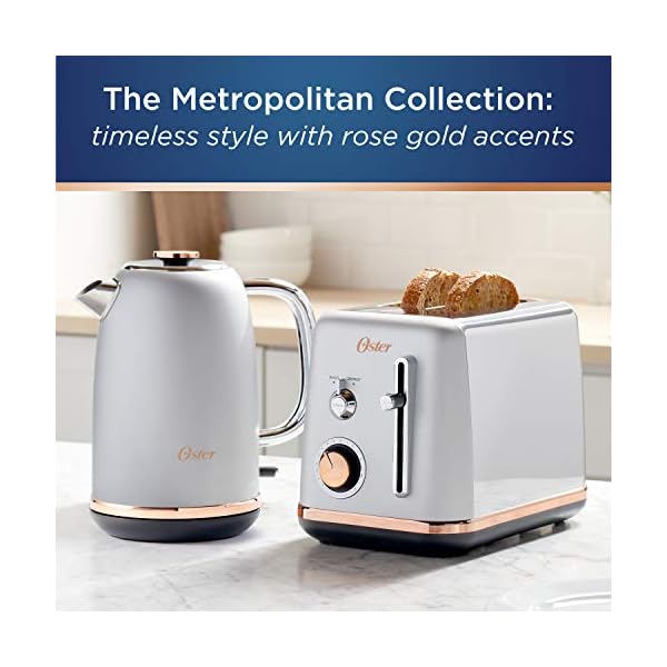 Oster 2097736 Electric Kettle Metropolitan Collection with Rose Gold
