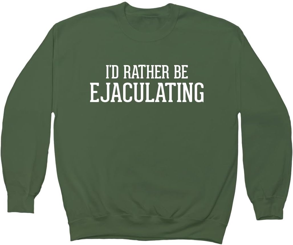 I'd Rather Be EJACULATING - Men's Crewneck Fleece Sweatshirt