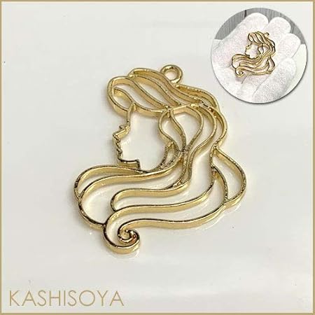 Amazon 大型レジン空枠 プリンセス ａ 37ｍｍ 48ｍｍ ライトゴールド レジン枠 プリンセス 童話 お姫様 Uvレジン素材 レジン封入 アクセサリー素材 手芸 ハンドメイド 並行輸入品 デコ素材 通販