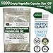 1000 Empty Vegetarian Vegetable size 00 capsules Vcaps Veggie cap Halal/Kosher l NON -GMO HIGH QUALITY