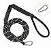 RockPet Mountain Climbing Rope Dog Leash with Secure Locking Carabiner 6FT Rope Leash for Small Medium and Large Breeds(Black)