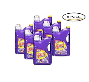 Image of PACK OF 6 - Sun 2x Ultra Tropical Breeze Laundry Detergent With Sunsational Scents, 188 oz