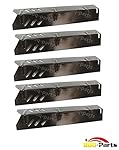 Hongso PPA591 (5-pack) Porcelain Steel Heat Plates, Heat Shield Replacement for Uniflame GBC1059WB, GBC1059WB-C, GBC1059WE-C, GBC1069WB-C, GBC1143W-C and Other Gas Grill Models (15" x 3 13/16")