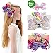 8 Inches JOJO Siwa Hair Bows Alligator Clips for Girls 2pcs Large Bows Hair Barrettes Accessories for Toddler Teens Kids