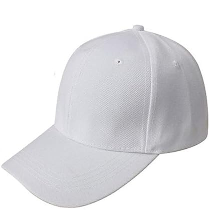 plain white dad hat