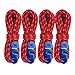 TRIWONDER Reflective Guyline, Tent Cord Nylon Paracord Rope with Guyline Adjuster for Camping Tent, Outdoor Packaging (Red - 4 Pack)