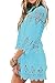 GDKEY Women's Beach Wear Bikini Cover Up Crochet Tunic Dress