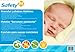 Safety 1st Peaceful Lullabies Baby Crib and Toddler Mattress with High-Density Thermo-Bonded Core - Washable, Water Resistant and Durable - White