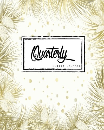 Bullet Journal: Dot Grid Line,Elegant Gold Pineapple Hand Drawn Size 8