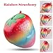 BeYumi Colorful Slow Rising Toy, Rainbow Strawberry Squishy Cream Scented Bread Decompression Squeeze Toys for Collection Gift, Decorative Props Large or Stress Relief, 1 Pack