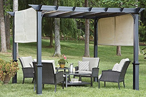 Replacement Canopy Fabric (With Ties) for Lowes Garden Treasures 10