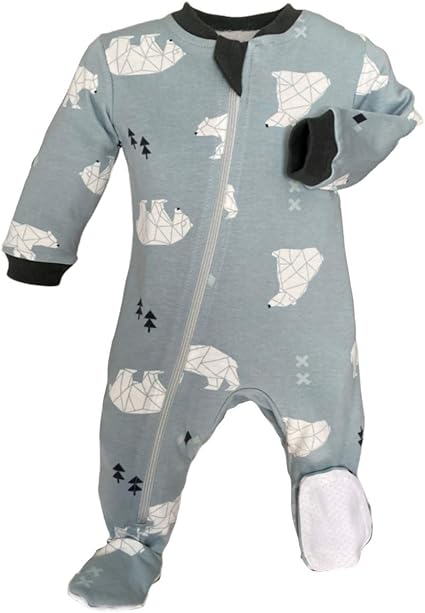 baby pajamas zipper from bottom